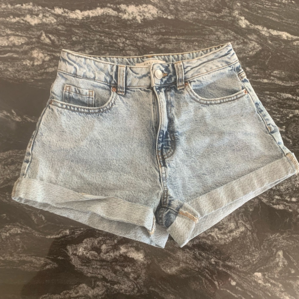 Denim shorts, Pacsun, color blue, size 24